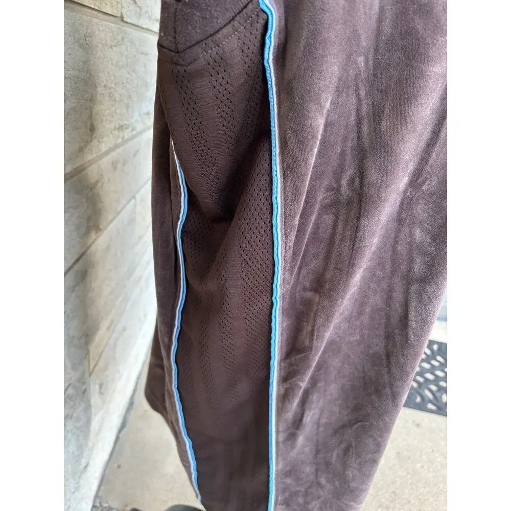 vintage Velour patchwork adidas jersey queens brown - Picture 5 of 6